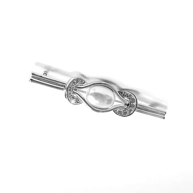 Pearl & Horseshoes Stock Pin