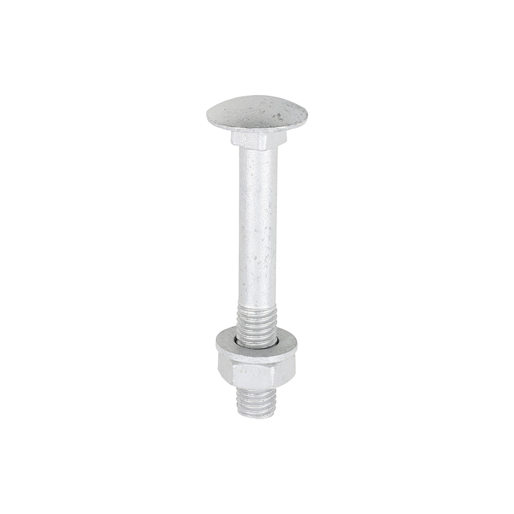 Timco Carriage Bolt, Washer & Nut - Exterior Silver