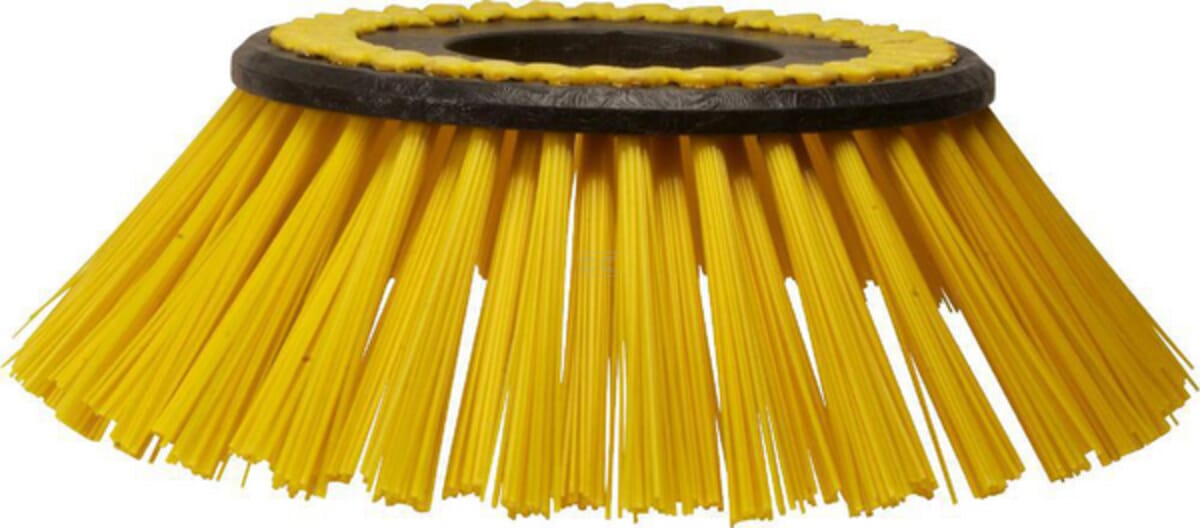 Gutter brooms for sweeping machines and grate cleaners
