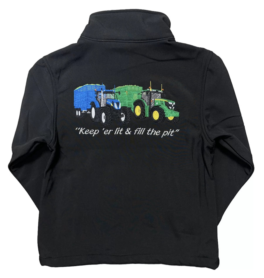 KIDS NEW IMPACT SOFTSHELL TWO TRACTOR JACKET