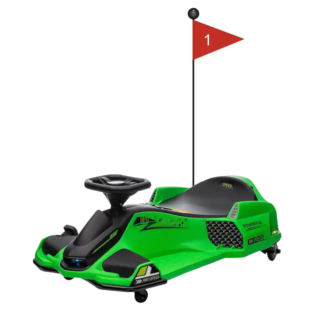 Drift Rider 360 24V Electric Go Kart Green