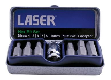 Hex Bit Set - mm 3/8"D 7pc