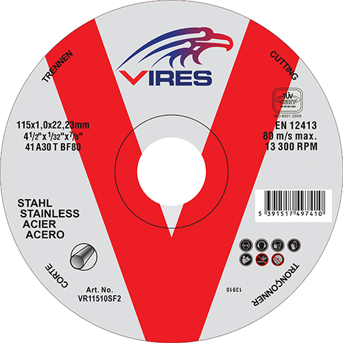 Vires S/S2 Cutting Disc 115mm x 1.0mm