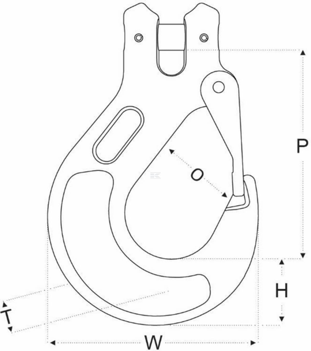 Rema Clevis sling hook with latch RCH G10