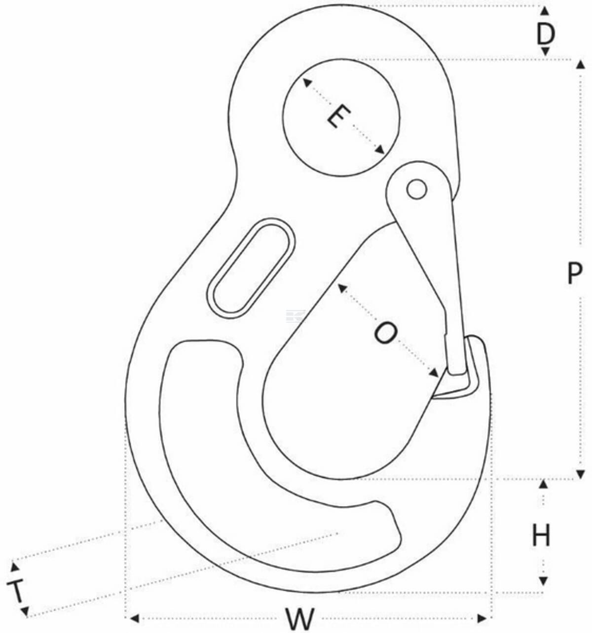 Rema Eye sling hook REH G10