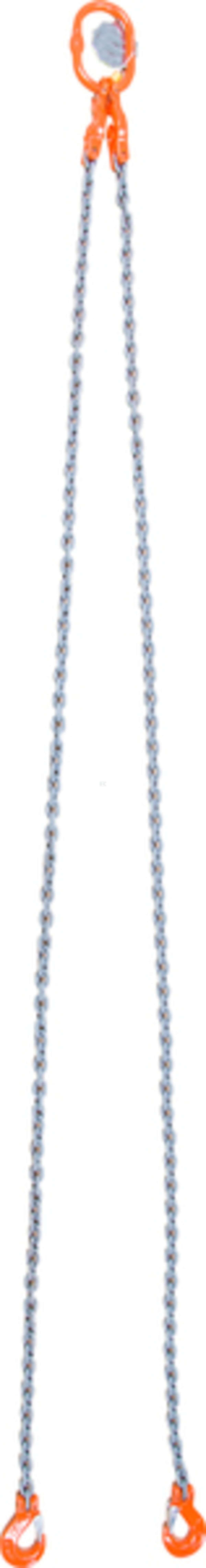 REMA-10 lifting chain, 2-sling with shortening grab hooks and load hooks