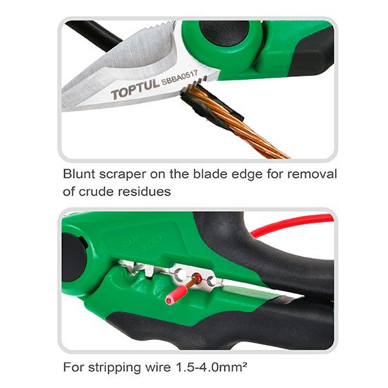 Toptul Electrician's Scissors Heavy Duty Multi-Purpose 170mm