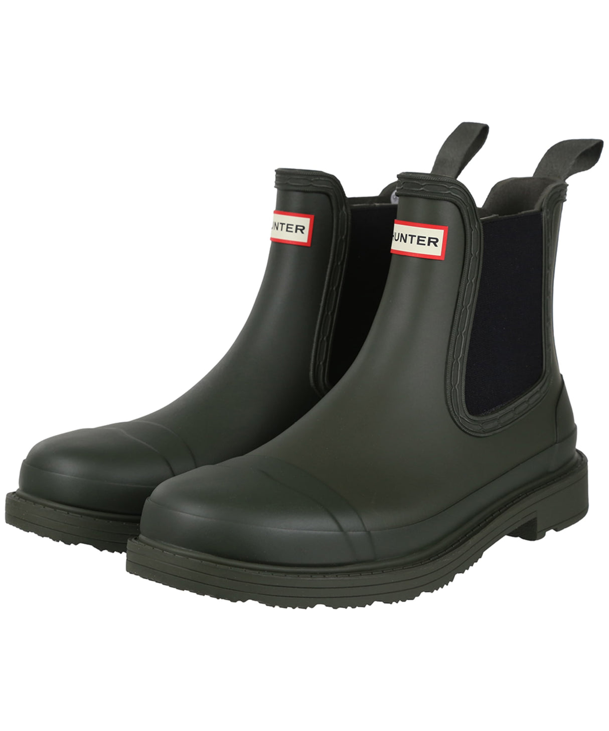 Women's Hunter Original Commando Chelsea Wellington Boots - Dark Olive