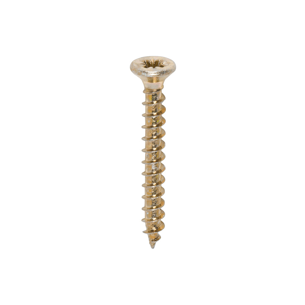 Timco Solo Woodscrews - Yellow Countersunk