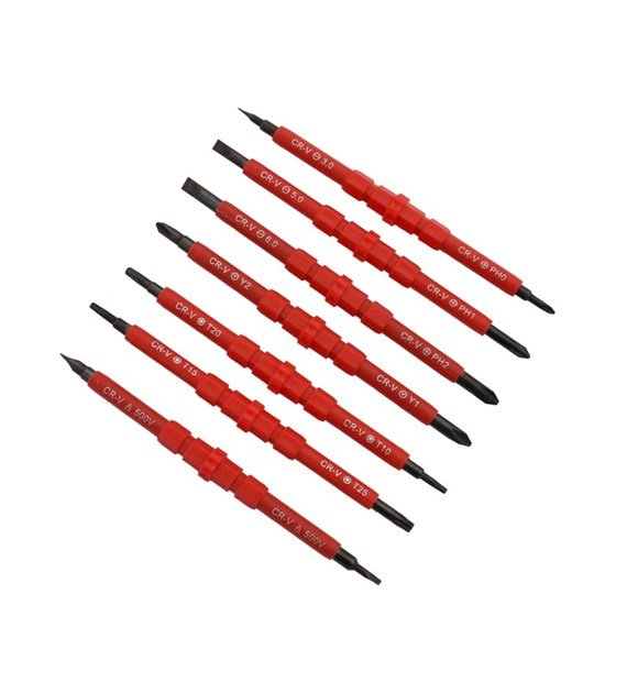 VDE Insulated Screwdriver Set 8pcs 500V