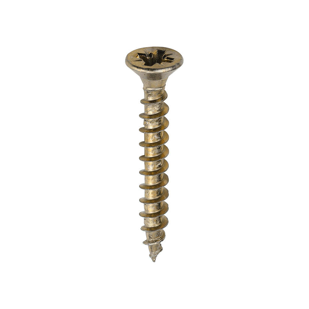 Timco Solo Woodscrews - Yellow Countersunk