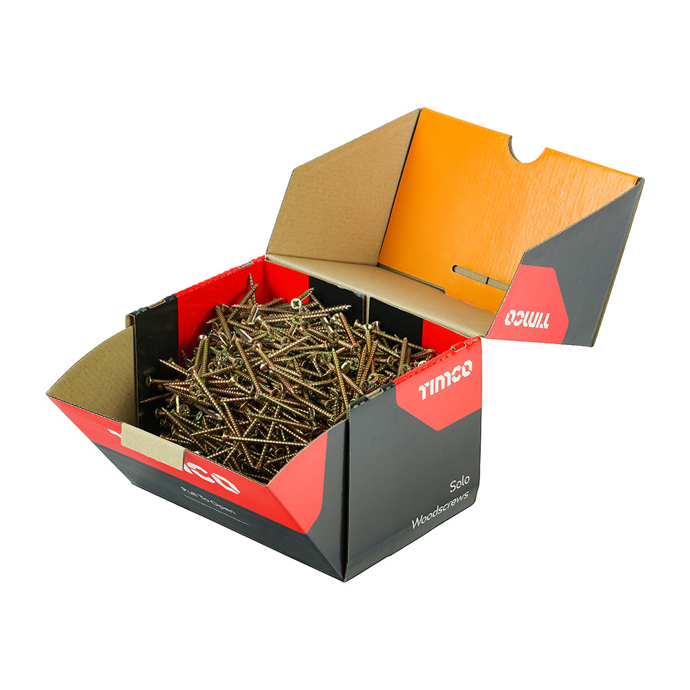 Timco Solo Woodscrew - Yellow - Industry Pack