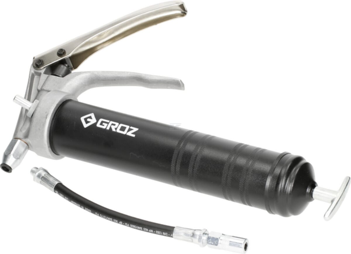 Groz Heavy Duty One handed pistol grip grease gun