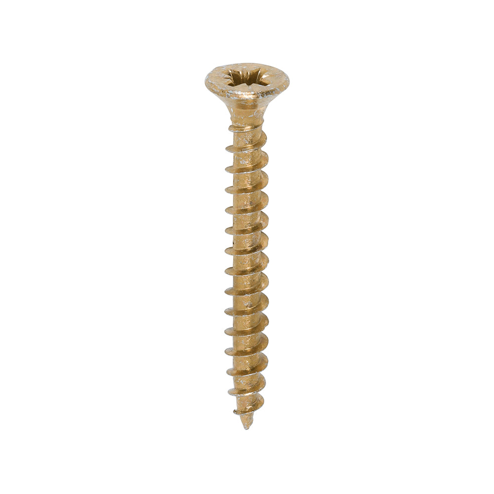 Timco Solo Woodscrews - Yellow Countersunk