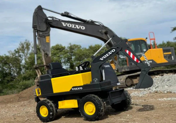 Licensed Volvo Electric Digger Ride On Excavator | Outdoor Electric Toys