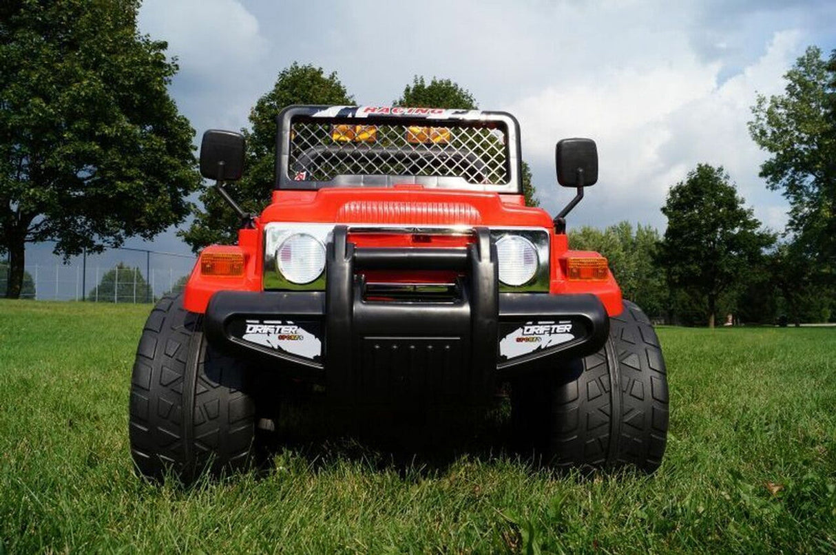 Drifter Raptor Powerful 12V Electric Ride on Jeep (Red)