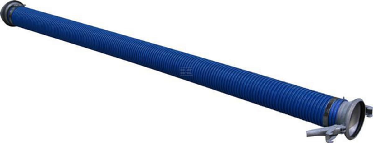 PVC suction and delivery hose blue/red 6" complete with Female/Male connections Bazzoli