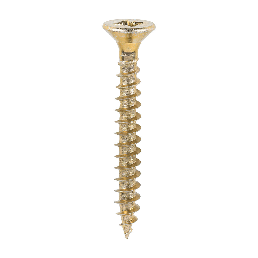 Timco Solo Woodscrews - Yellow Countersunk