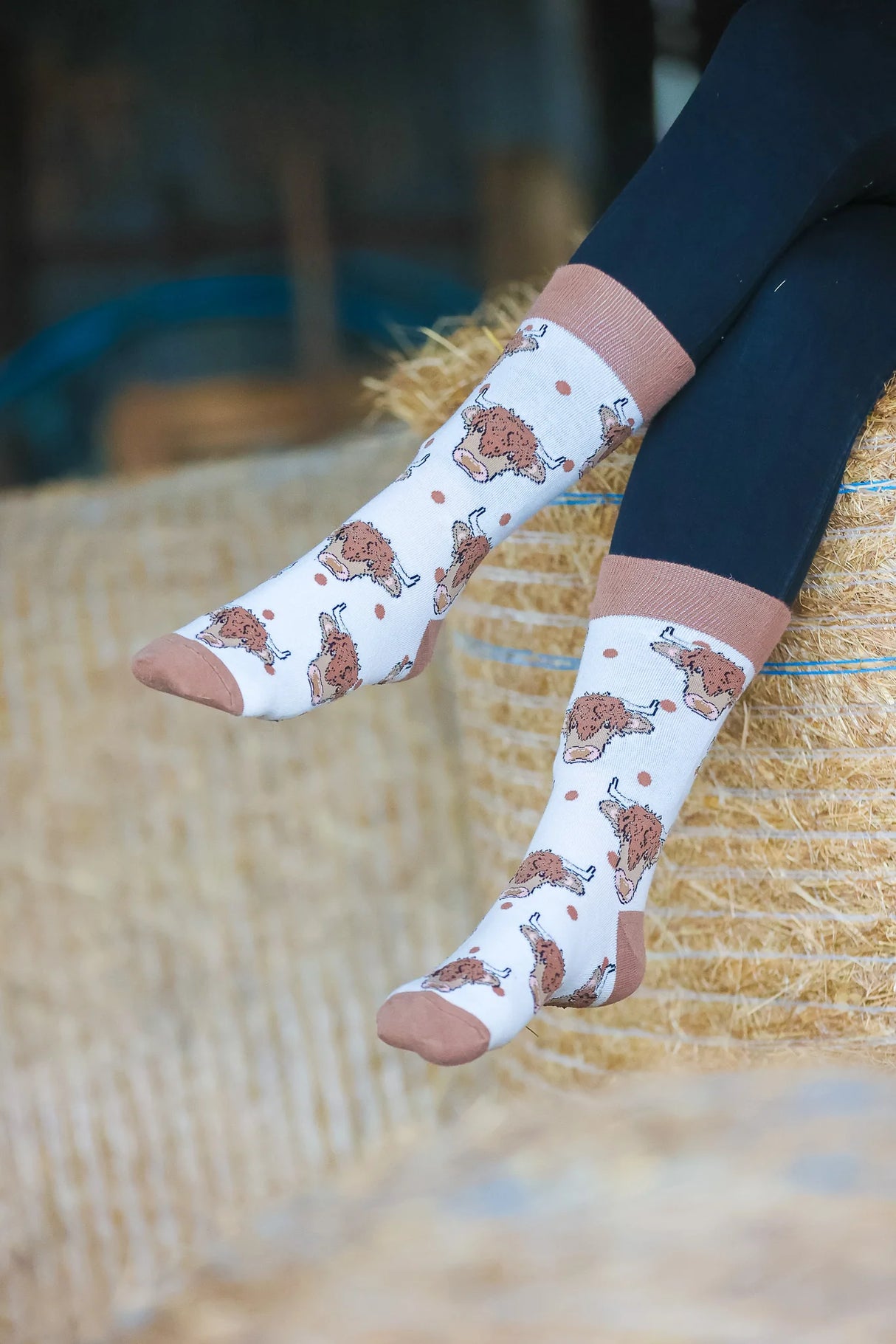 Highland Cow Socks | Crew