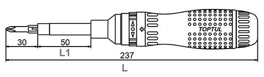 High Torque Ratchet Screwdriver Handle
