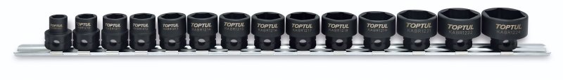 14PCS 3/8"DR.Stubby 6PT Impact Socket Rail Set