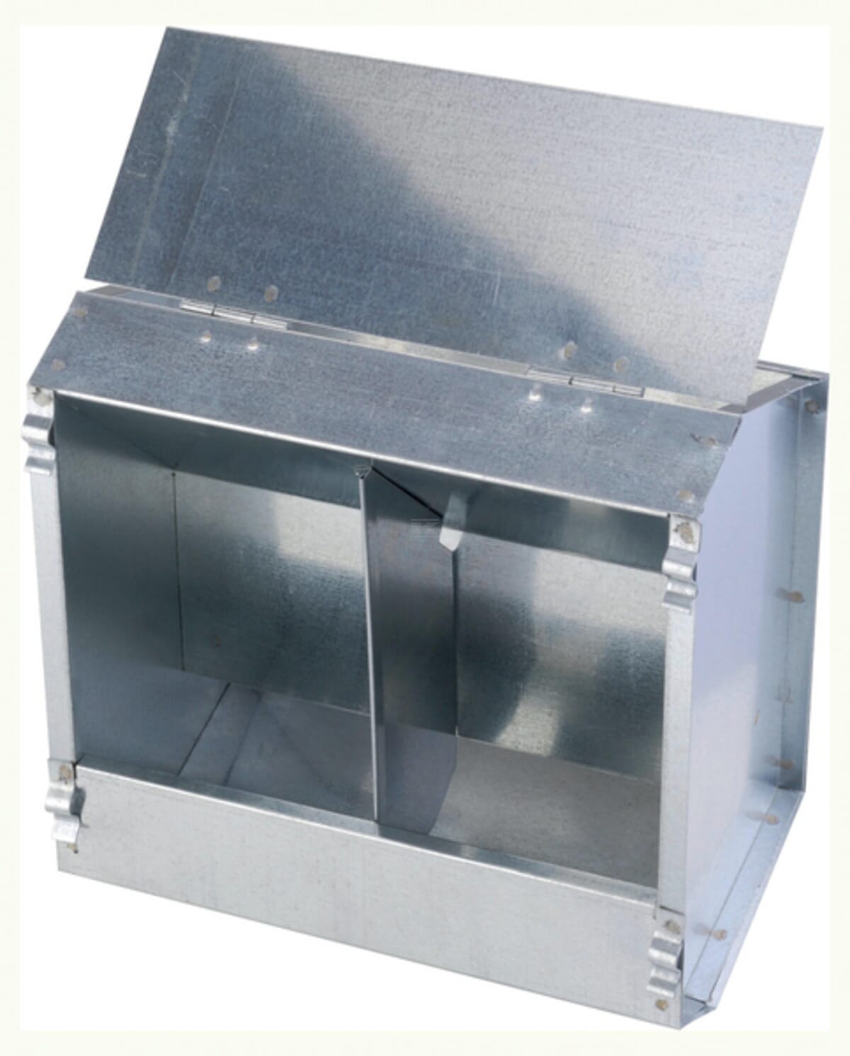 River Galvanised rabbit feeder