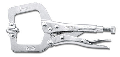 C‑Clamp Locking Pliers with Swivel Pads 6"