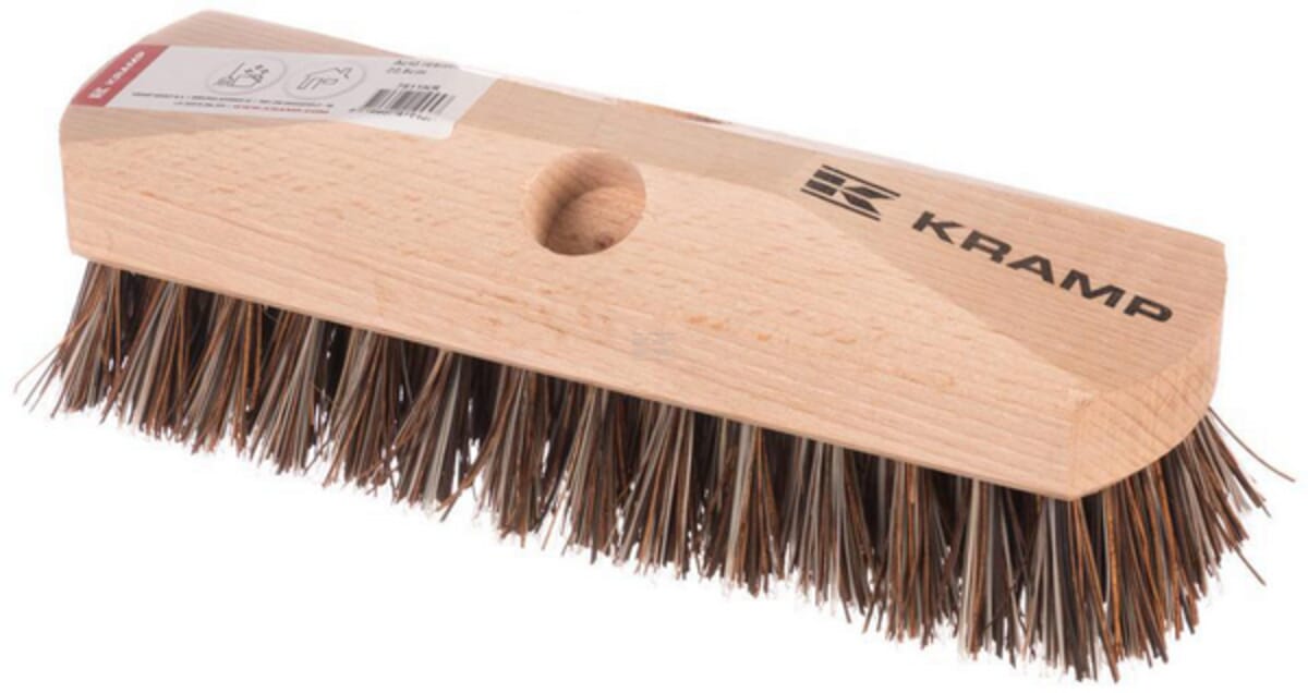 Acid scrubbing brush