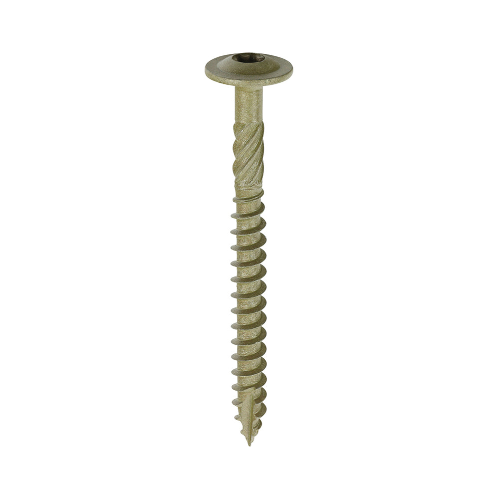 Timco In-Dex Timber Screws - Wafer Head Exterior Green