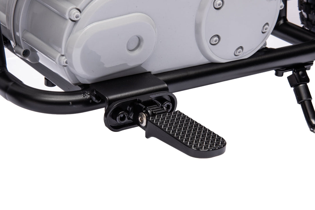 36V Electric Chopper Motor Cycle Ride on with Twist Grip Throttle | Grey - Age 7+