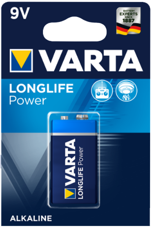 Varta Longlife Power 9V Battery 1Pc