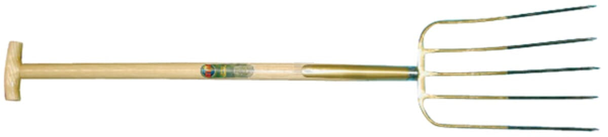 Atlas Manure Forks, bronze with handle