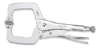 C‑Clamp Locking Pliers with Swivel Pads 11"