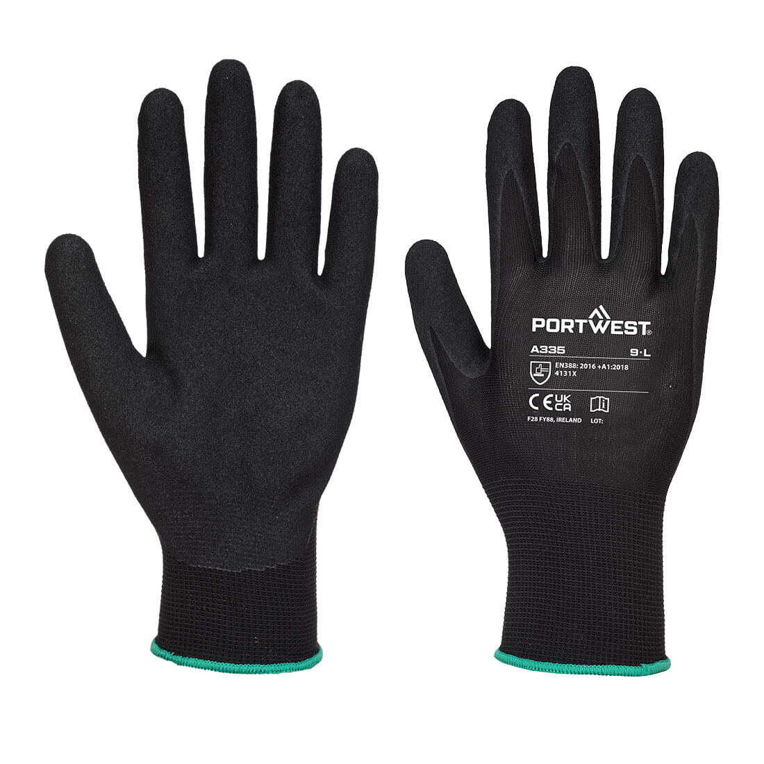 Portwest A335 Grip 15 Polyester Nitrile Sandy Glove Colour K8