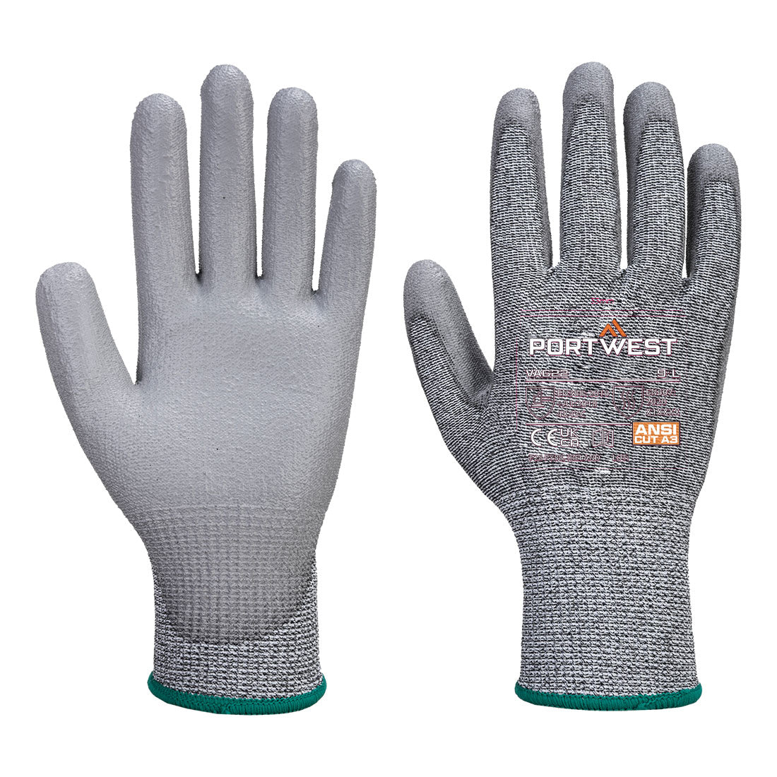 Portwest A622 Cut C13 PU Glove Grey