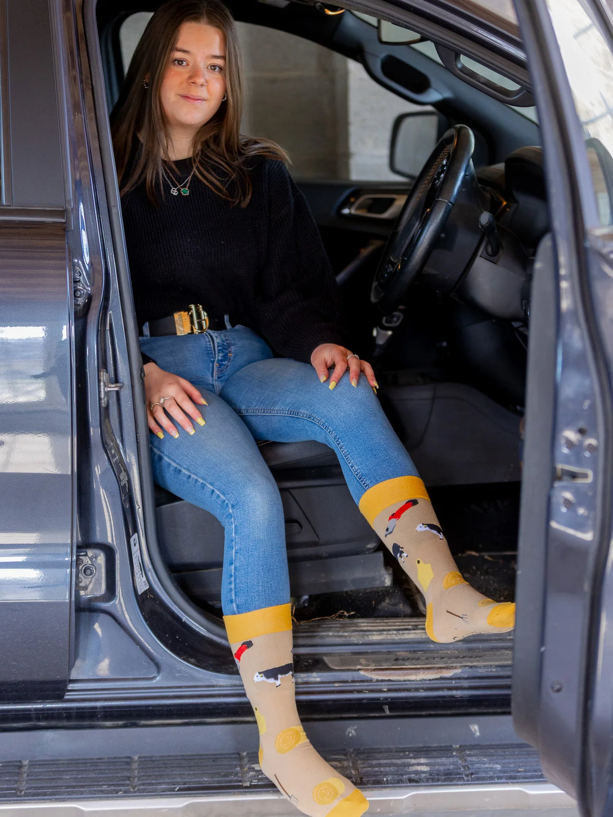 Store Cattle Theme Cow Socks | Crew