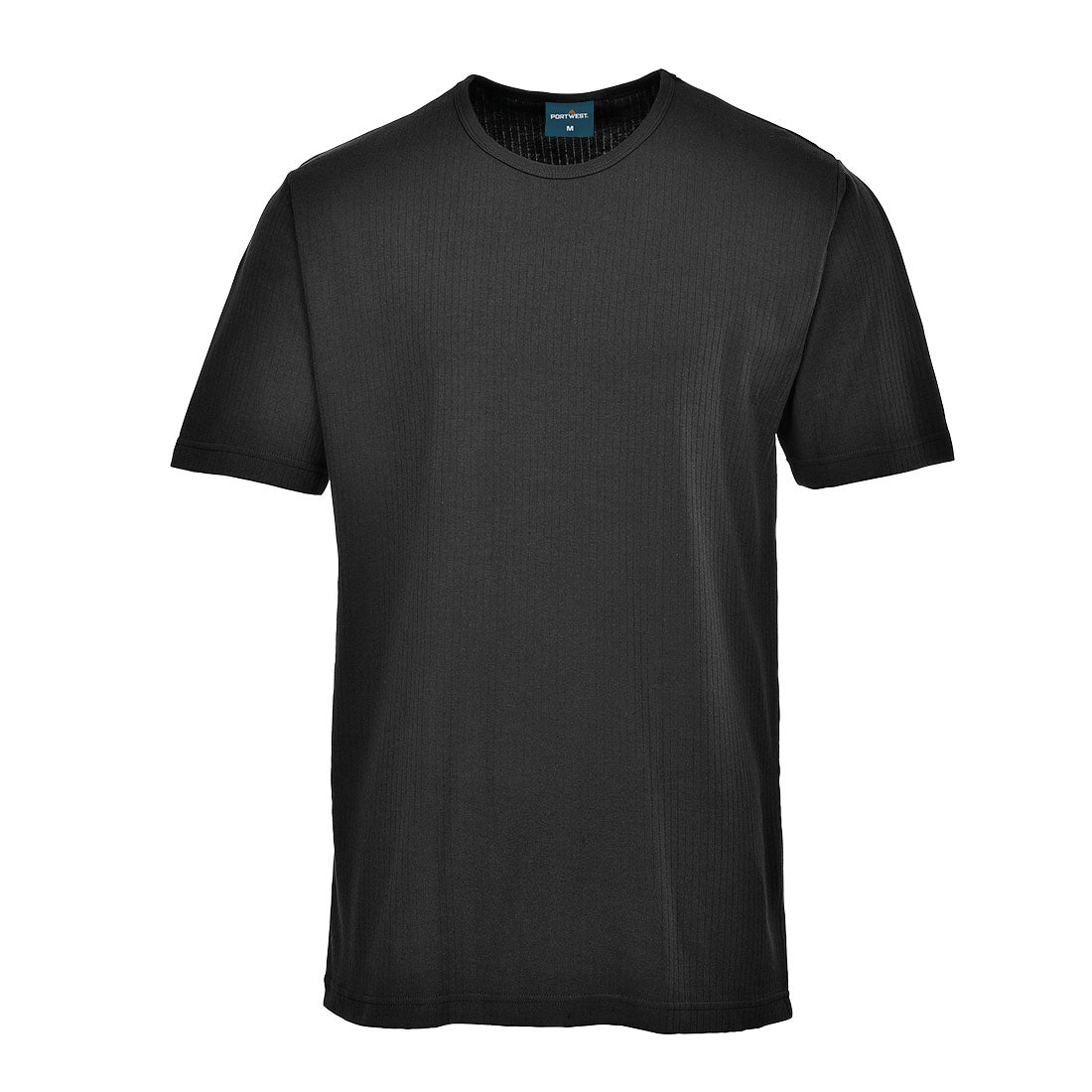 Portwest B120 Thermal T-Shirt Short Sleeve Black