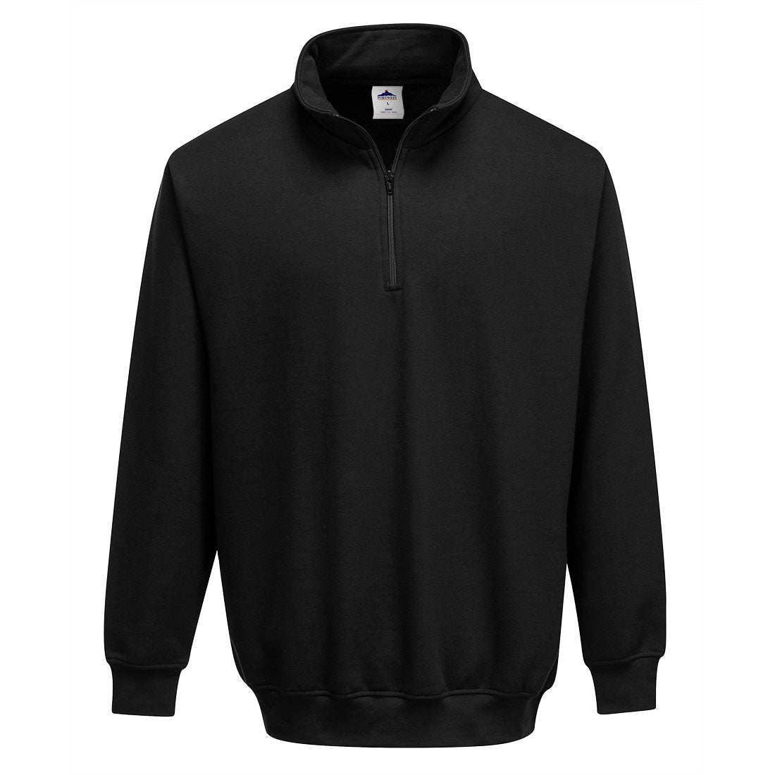Portwest B309 Sorrento 1/4 Zip Neck Sweatshirt Black