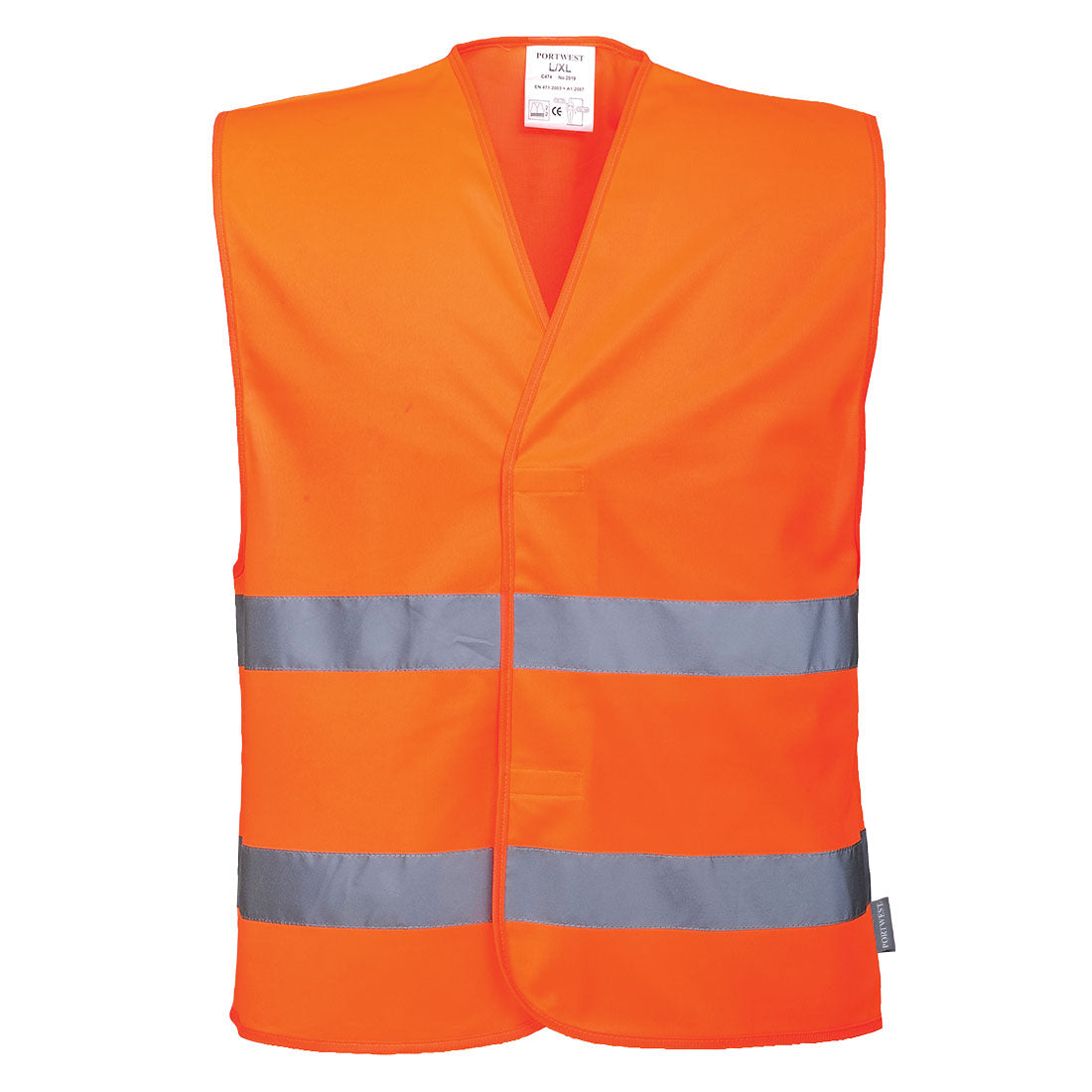 Portwest C474 Hi-Vis Two Band Vest Orange