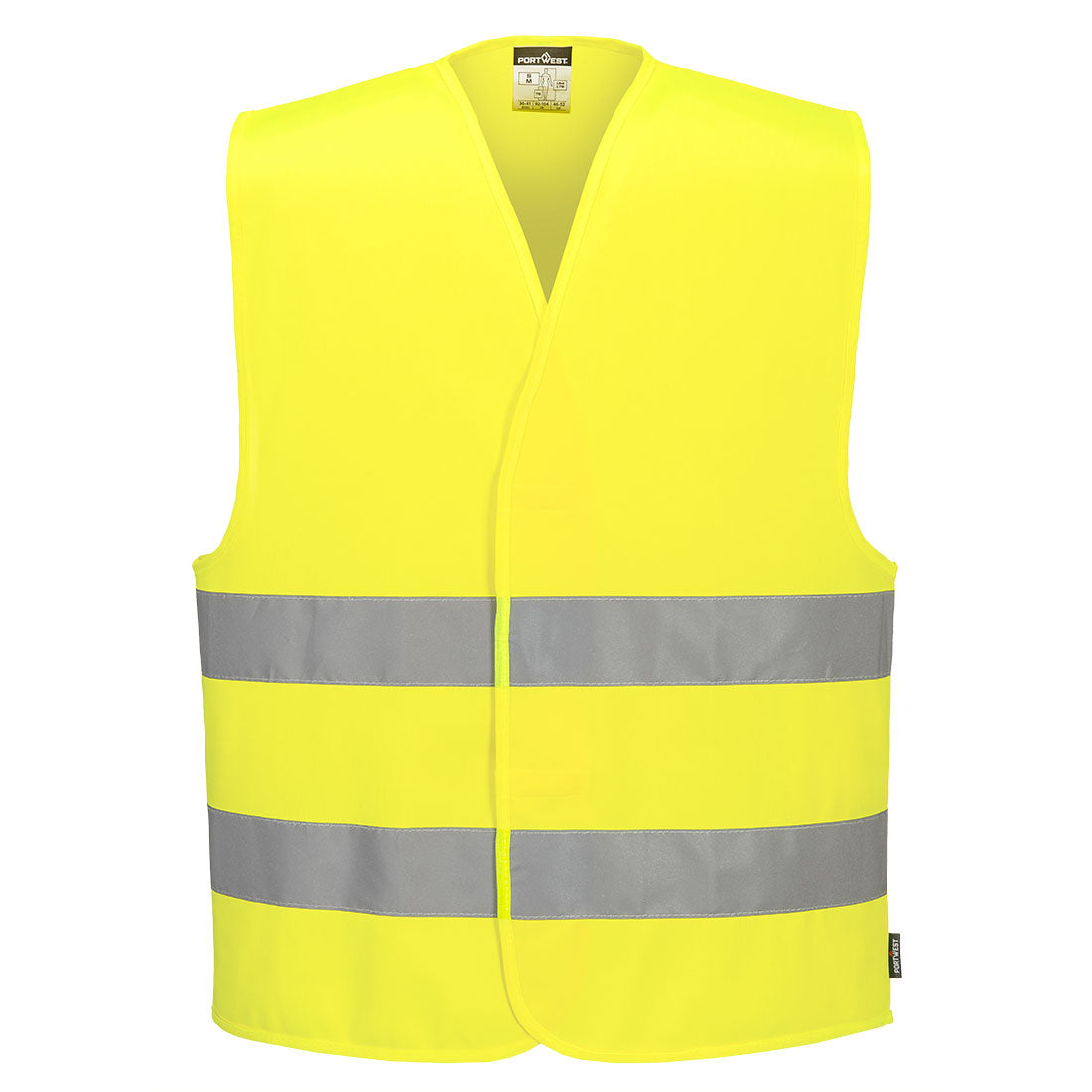 Portwest C474 Hi-Vis Two Band Vest Yellow