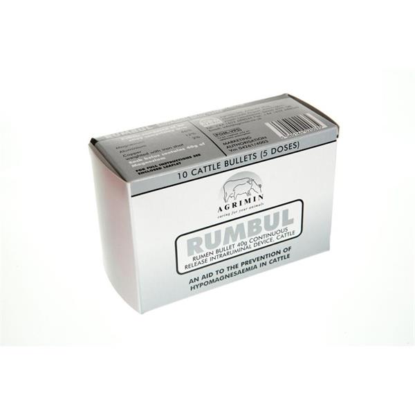 RUMBUL MAGNESIUM BULLETS CATTLE 10'S