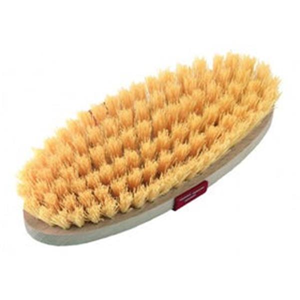 Grooming Brush Nylon Bristle & Leather Strap