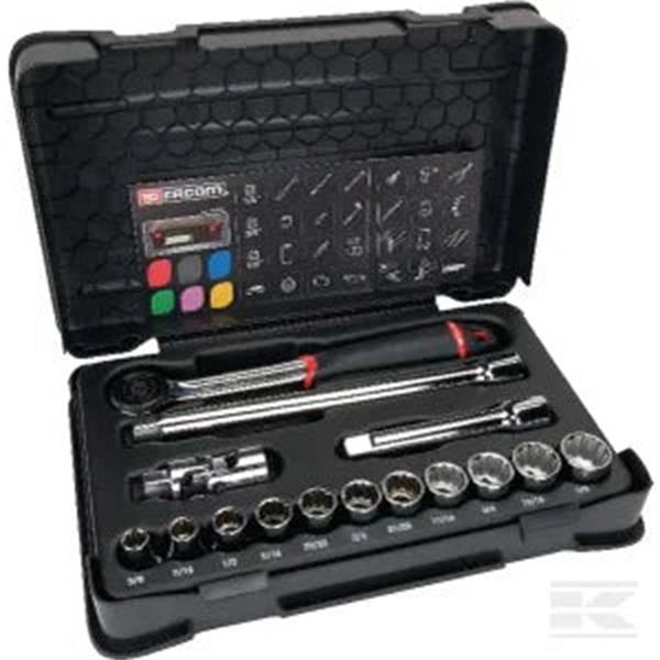 Socket set 1/2" 12 pc.