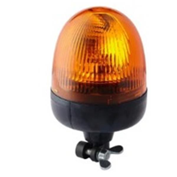 Kramp Rotating Beacon Halogen, Round, 24V, Amber, Pole Mount, 167Mm, Rota Compact