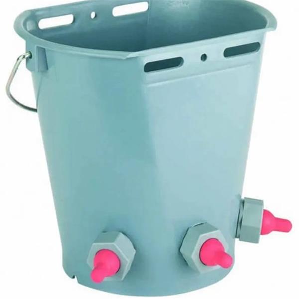 Lamb Feeding Bucket C/w 3 Teats & Holders