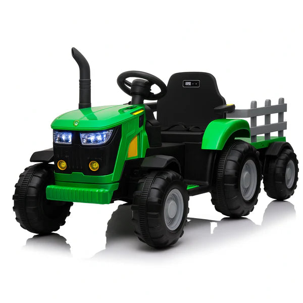 2WD Ride-On Electric Tractor with Trailer