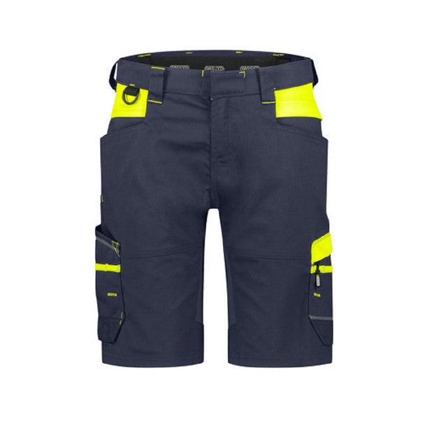 DASSY MANILLA Women's Shorts Midnight Blue/Fluo Yellow