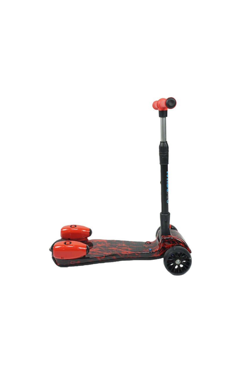 MistX 3 Wheel Foldable Kids Push Vapour Scooter Red