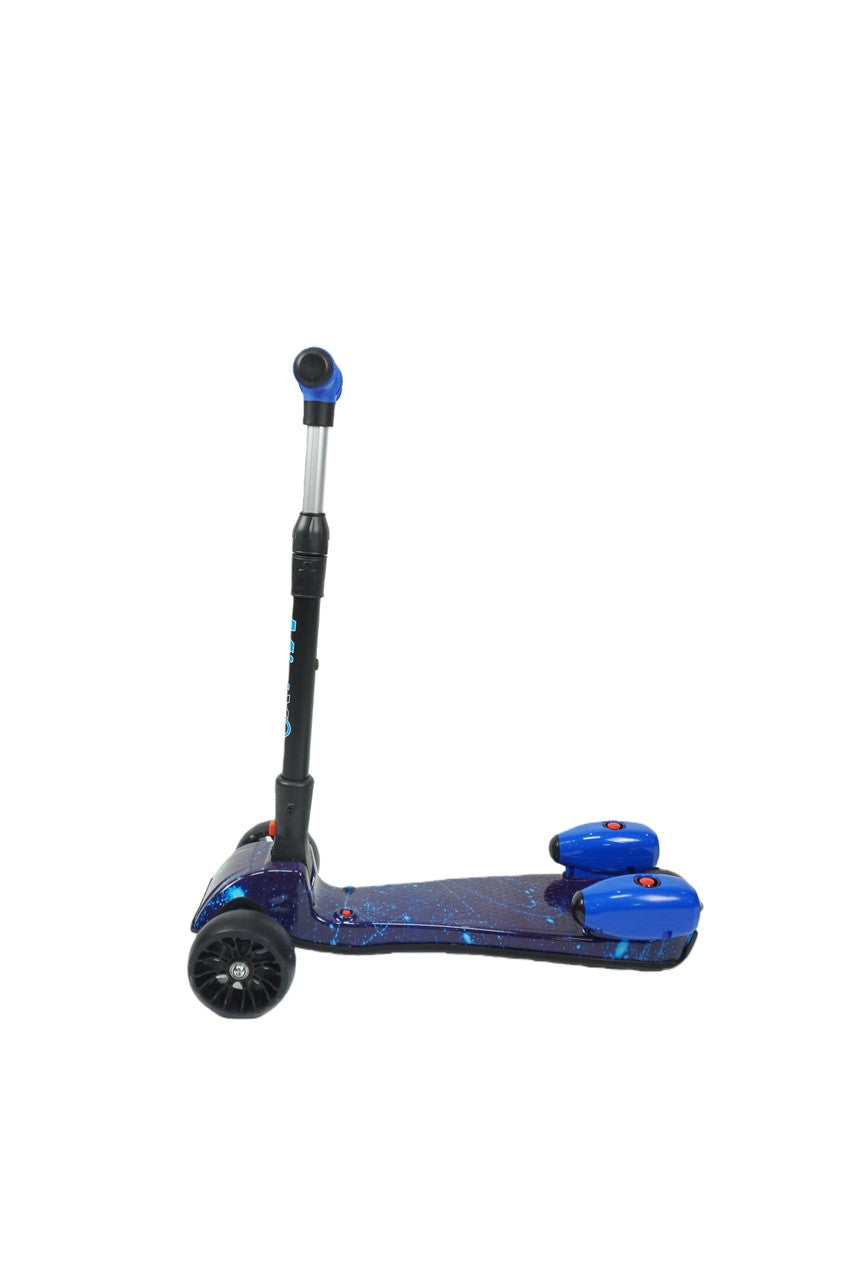 MistX 3 Wheel Foldable Kids Push Vapour Scooter Blue