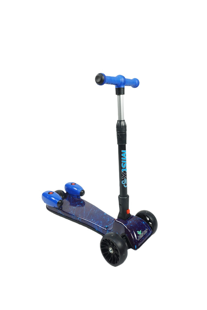MistX 3 Wheel Foldable Kids Push Vapour Scooter Blue